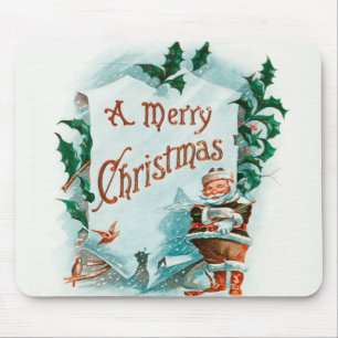 Mousepad Feliz Natal Papais noeis Legal Saudação