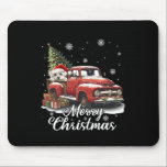 Mousepad Feliz Natal Santa Hat Maltês Caminhão Vermelho And<br><div class="desc">Feliz Natal Santa Hat Maltês Caminhando Cão Vermelho</div>