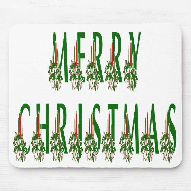 Mousepad Feliz Natal - Vela Font (Frente)