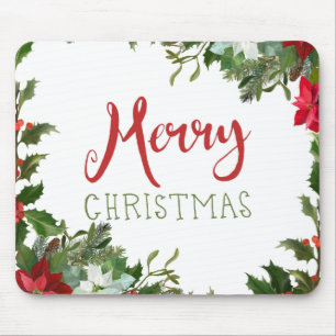 Mousepad Feliz Natal verde