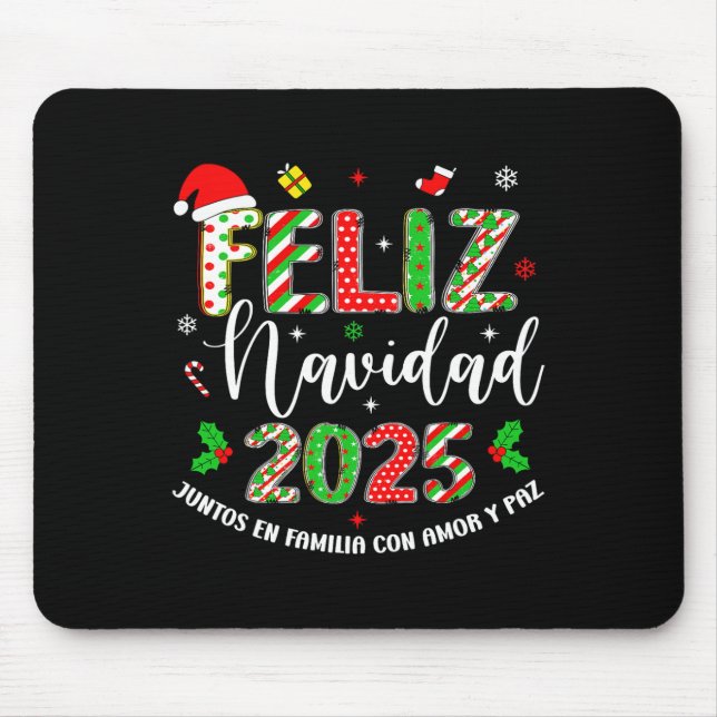 Mousepad Feliz Navidad 2025 Matching Family Christm (Frente)