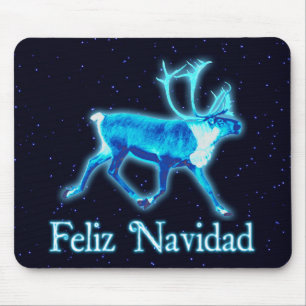 Mousepad Feliz Navidad - Azul Cariou (Reindeer)