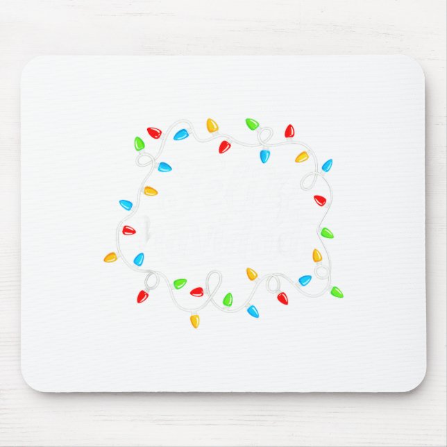 Mousepad Feliz Navidad Spanish Mexican Christmas Xmas Light (Frente)