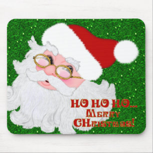 Mousepad Feliz Papai noel de Natal Pasta de Mouse Rosto-Com