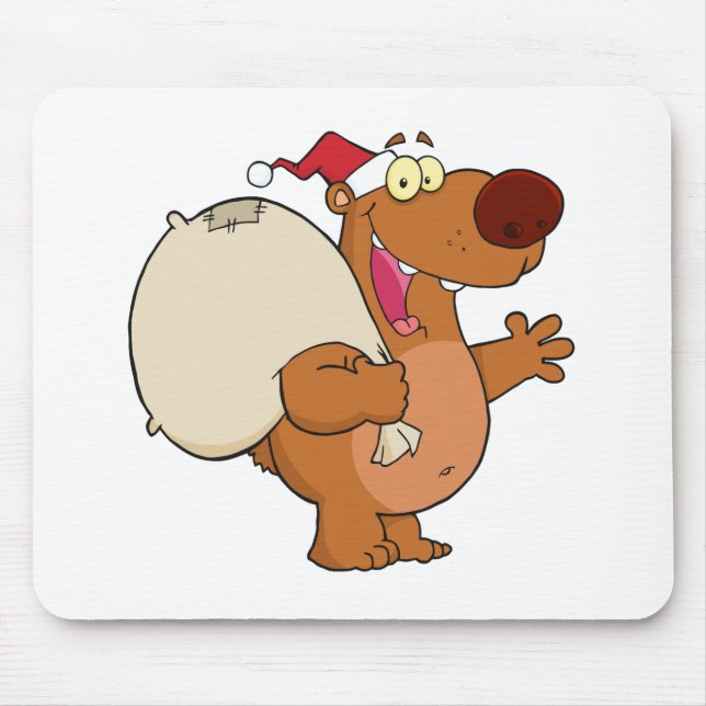 Mousepad Feliz Papai noel, Vestígio, Saudação (Frente)