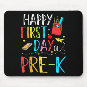 Mousepad Feliz Primeiro Dia De Pré-escola Professor Alunos 