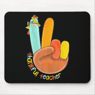 Mousepad Feliz Professor Engraçado Ação de Graças à Mão de 