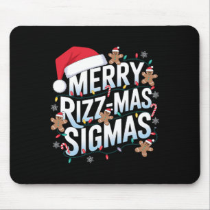 Mousepad Feliz Rizz Mas Sigmas Engraçado Papais noeis de Na