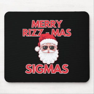 Mousepad Feliz Rizz Mas Sigmas Natal Rizzmas Engraçado Sant
