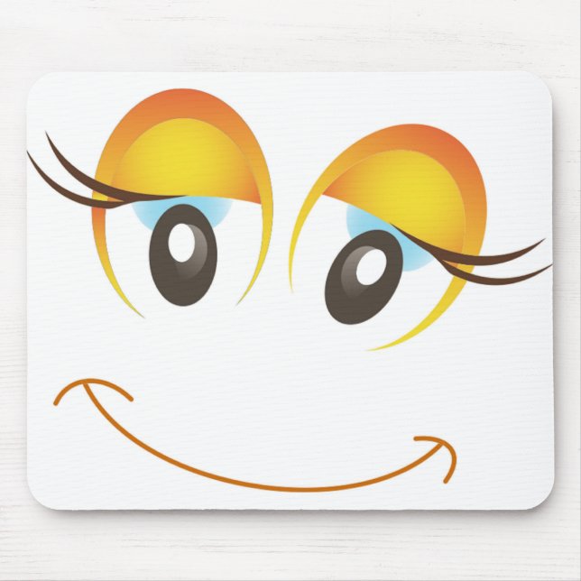 MOUSEPAD FELIZ ROSTO DE GAROTA (Frente)
