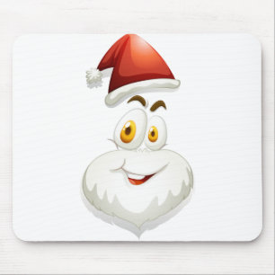 Mousepad Feliz rosto dos Papais noeis