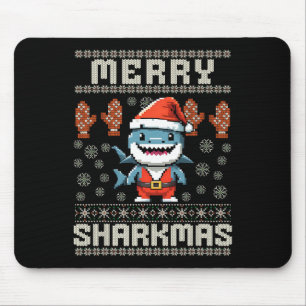 Mousepad Feliz Sharkmas Natal Ugly Xmas Kids Shar
