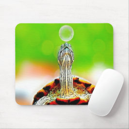 Mousepad Feliz tartaruga com bolha