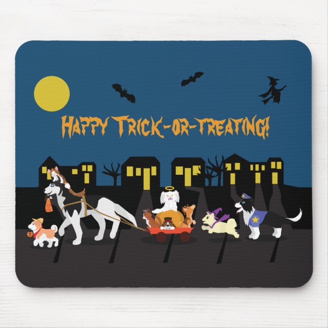 Mousepad Feliz truque ou tratamento! (Frente)