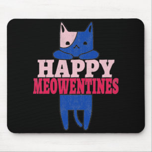 Mousepad Felizes Meowentines   Oferta de dia de os namorado