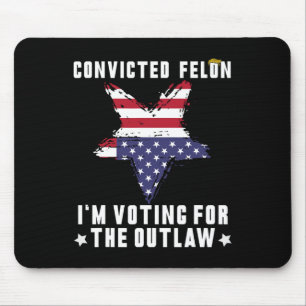 Mousepad Felon 2024 Donald Trump 2024 Retire a América