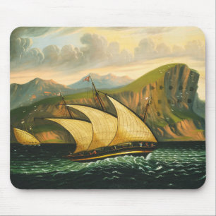 Mousepad Felucca fora de Gibraltar por câmaras de Thomas