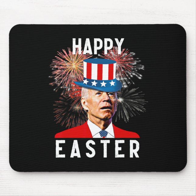 Mousepad Felz pascoa Biden Para Engraçado 4 De Julho (Frente)