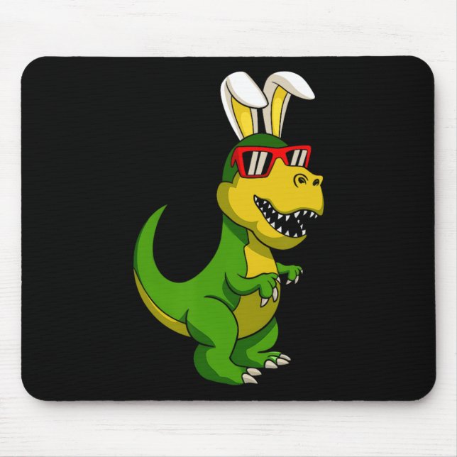 Mousepad Felz pascoa Dinossauro Coelhinho Orelha Páscoas Me (Frente)