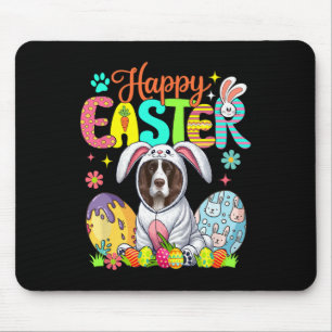 Mousepad Felz pascoa English Springer Spaniel Cosplay Bunn