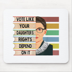 Mousepad Feminista Ruth Bader Ginsburg RBG - Garota de cita