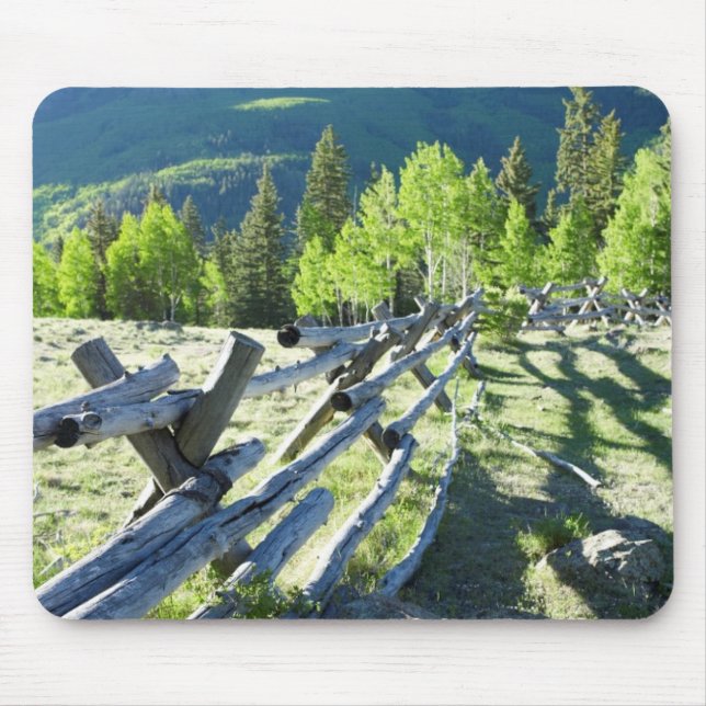 Mousepad Fenceline de madeira (Frente)