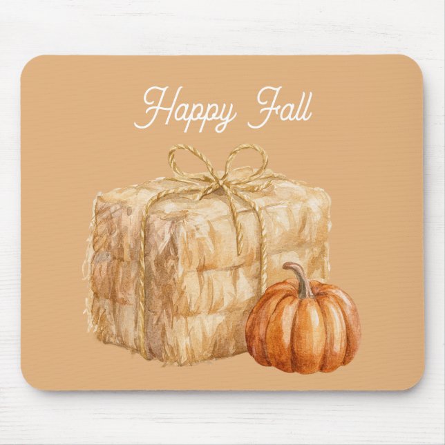 Mousepad Feno de Abóbora Laranja (Frente)