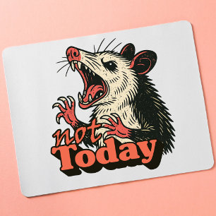 Mousepad Feral Irritado Possum Hoje Não É Tipografia