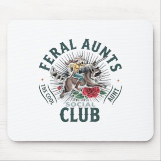 Mousepad Feral Tias Social Club A Tia Legal Raccoon