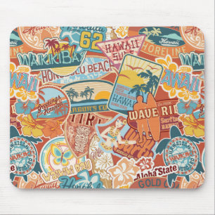 Mousepad Férias ao largo Waikiki Bay Hawaii