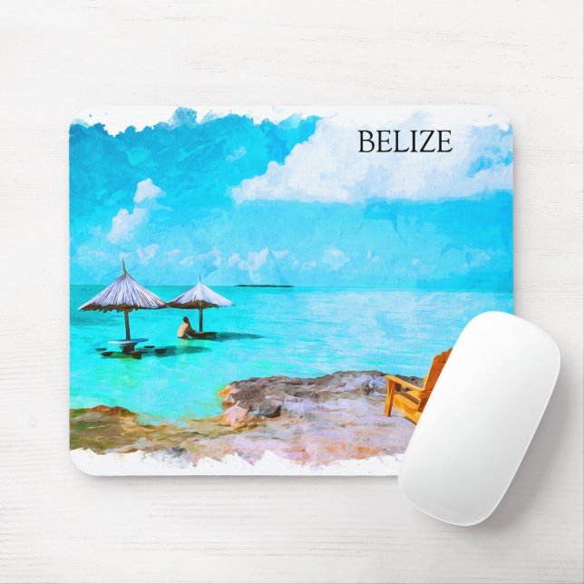 Mousepad Férias de Belize Tropicais (Com mouse)
