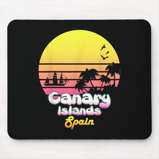 Mousepad Férias de Espanha nas Ilhas Canárias Presente de V (Frente)