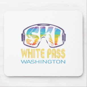 Mousepad Férias de Esqui Branco P Washington Esquiando