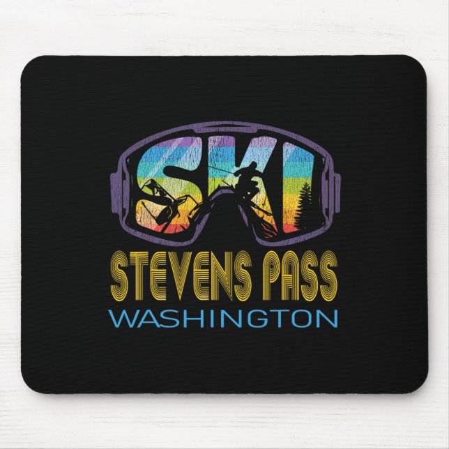 Mousepad Férias de esqui Stevens P Washington  (Frente)