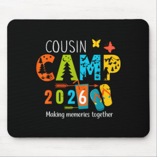 Mousepad Férias de verão acampamento de primos 2026 criando