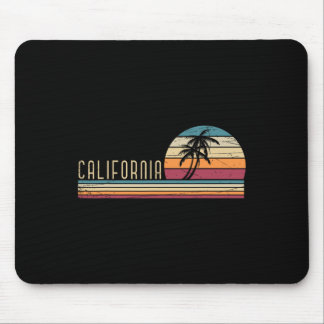 Mousepad Férias de Verão em Cali Ca Palmeiras EUA Retro Cal
