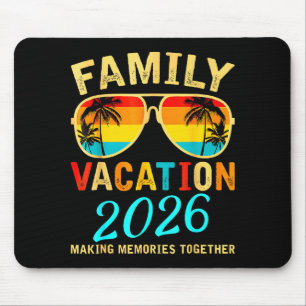 Mousepad Férias em Família 2026 Praia Correspondendo ao Ver