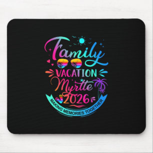 Mousepad Férias em Família Myrtle 2026 Presente de Palmeira