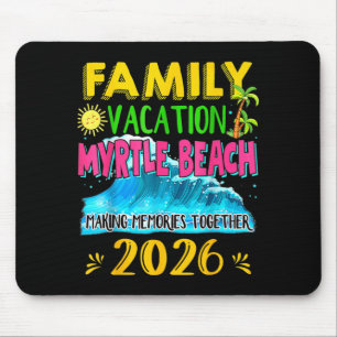 Mousepad Férias em Família Myrtle Beach 2026 Feriado Verão