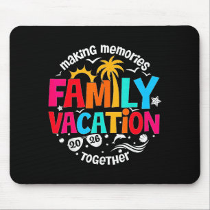 Mousepad Férias em Família na Praia Combinando Vibrações de