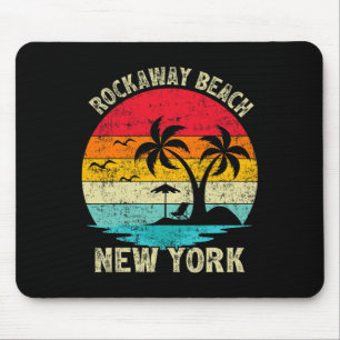 Mousepad Férias em Família Vintage Retro Nova York Rockaway