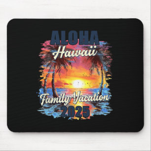 Mousepad Férias Familiares Aloha Hawaii 2025 Summer Trip Ma