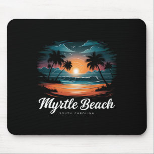Mousepad Férias Familiares Retro Sunset South Carolina Myrt