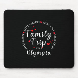 Mousepad Férias na cidade de Olympia, família combinando ho