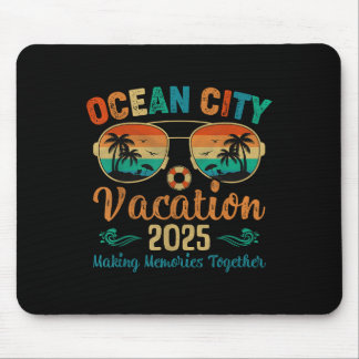 Mousepad Férias na Praia de Ocean City 2025 Amigos Família 
