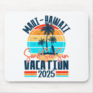 Mousepad Férias no Havaí Maui 2025 Lembrança Família Combin