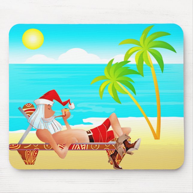 Mousepad férias santa claus (Frente)