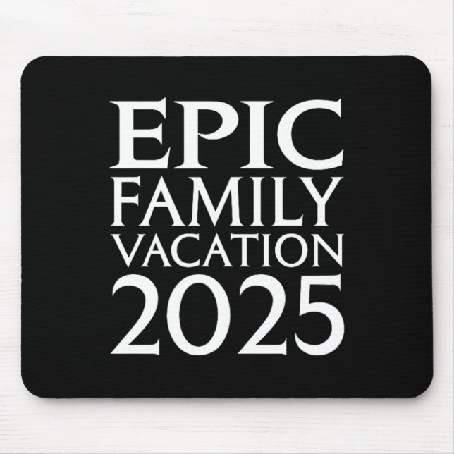 Mousepad Férias Universais da Família Epic 2025 Frente (Frente)
