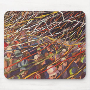 Mousepad Férias Vintage Cruise Ship Férias; Festa Bon Voyag