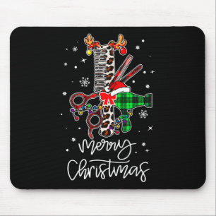 Mousepad Ferramenta Divertida Cabelereiro Byrber Feliz Nata